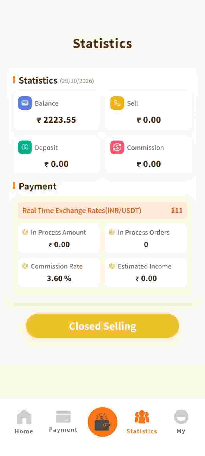 ShaktiPay account registration screen screenshot